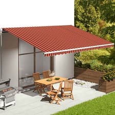 Image of Retractable Awning Top Manual Outdoor Garden Canopy Patio Sun Shade UV Shelter
