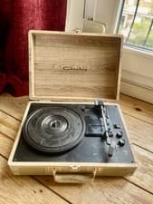 Image of Crosley Cruiser Deluxe Portable Bluetooth Turntable Black, CR8005D