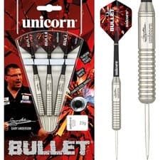 Image of Unicorn Gary Anderson Bullet Darts Set 21g 22g 23g 24g 25g 26g grams Steel Tip