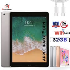Image of Apple iPad 6th Gen 32GB 9.7" Wi-Fi/4G IOS Brand New Condition Tablet UK Seller