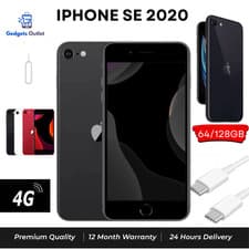Image of Apple iPhone SE 2020 64GB/128GB iOS Smartphone Unlocked Pristine condition