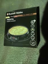 Image of Russell Hobbs Fiesta Crepe And Pancake Maker Electric Non Stick Hot Plate 