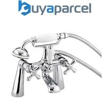 Image of Bristan COLONIAL Traditional Chrome BATH SHOWER MIXER Tap CHROME KBSMC