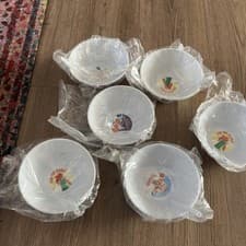 Image of Kellogg's Frosties coco pops Krispies straw sip Up Retro Cereal Bowls x 6 2015
