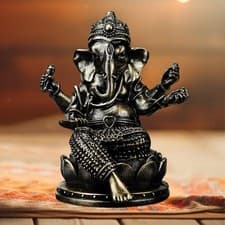 Image of Lord Ganesha Statue, Ornament Religious Buddha Sculpture Ganesha Figurine for