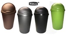 Image of 50L WHITEFURZE KITCHEN WASTE TRASH RUBBISH RECYCLE PAPER BULLET FLIP TOP BIN