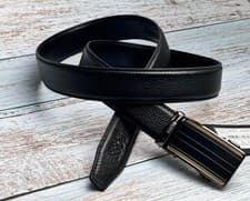 Image of HUGO BOSS Mens Genuine Leather Ratchet Dress Belt