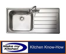 Image of Rangemaster Oakland 1.0 Single Bowl Stainless Steel Kitchen Sink OL9851