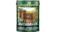 Image of Cuprinol 5 Year Ducksback Shed & Fence Treatment Autumn Brown 5L
