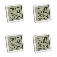Image of TFA Dostmann Digital Thermo-Hygrometer Set of 4 30.5053.02.04 Indoor Temperature