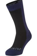 Image of SealSkinz Starston Waterproof Cold Weather Mid Length Socks - navy - small