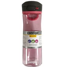 Image of Contigo Autopop 720ml BPA-Free Water Bottle 100% Leakproof Pink Dishwasher Safe