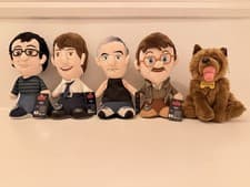 Image of Friday Night Dinner Talking Plush Adam, Jonny, Martin, Jim, Wilson FULL SET