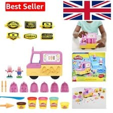 Image of Peppa's Ice Cream Playset with Ice Cream Truck and Figures, Multicolor