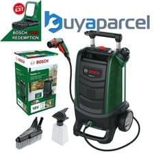 Image of Bosch Cordless 18v Pressure Washer Cleaner Fontus 20 Bar Bare Detergent Nozzle