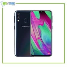 Image of Samsung Galaxy A40 Black Unlocked 64GB 5.9" 16MP Dual-Sim Android Smartphone