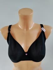 Image of BNWT WOMENS UK 34F BOUX AVENUE BLACK LACE UNDERWIRED SOFT CUP BRA RRP £30