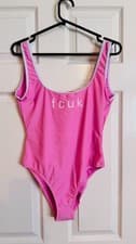 Image of Women’s French Connection Baby Pink Swimming Costume Size Medium. New With Tags