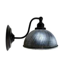 Image of Vintage Wall Light Fixture – Retro Dome Metal Shade, E27 Fitting for LED Bulb UK