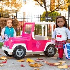 Image of Our Generation My Way and Highway 4x4 Jeep For 46cm Dolls Children's Toy Car Fun