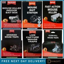 Image of RAT & MOUSE TRAPS WEATHERPROOF QUICK SET BAIT STATION LIVE CAPTURE NEW RENTOKIL