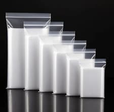 Image of GRIP SEAL BAGS Self Resealable Clear Polythene Poly Plastic Zip Lock All Sizes