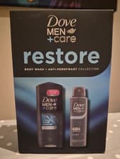 Image of DOVE MEN+CARE RESTORE Body,face & hairwash 250ml & antiperspirant 150ml gift set