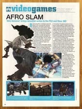 Image of 2008 Afro Samurai PS3 Xbox 360 Print Ad/Poster Anime Video Game Promo Art 00s