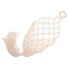 Image of Household Furnishing Cotton Rope Hanging Basket Kitchen Baskets Farmers