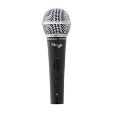 Image of Stagg SDM50 Professional Cardioid Dynamic Microphone, Spherical Mesh Grille /
