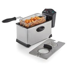 Image of Swan Deep Fat Fryer 3L Stainless Steel with Viewing Window Adjustable Thermostat