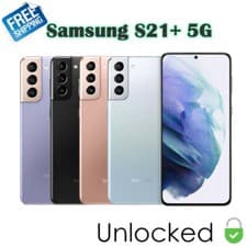 Image of Samsung Galaxy S21+ Plus 5G 128GB G996U Factory Unlocked Android Smartphone 6.7"