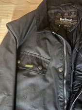 Image of Barbour Jacket. Mens, Duke. Black waxed finish, Medium. Never worn RRP £225