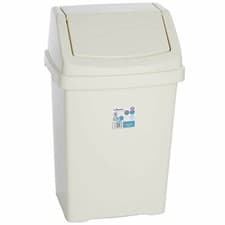 Image of PLASTIC SWING TOP BIN WASTE 5L 8L 15L 25L 50L RUBBISH DUST HOME KITCHEN OFFICE