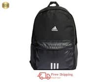 Image of Adidas Padded Backpack Mens Womens Gym School Sports Bag Multi Compartment New