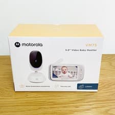 Image of Motorola Nursery VM75 Video Baby Monitor 5'' Infrared Night Vision Two-Way Talk