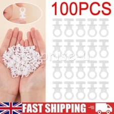 Image of 100PCS Curtain track gliders glide hooks runners slides - Rail Tracking parts UK