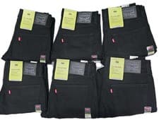 Image of Levis 512 Mens Slim Taper Performance Black Denim Jeans All Sizes