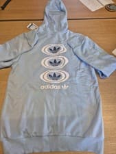 Image of adidas hoodie boys 15-16 yr Blue New with Tags