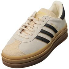Image of adidas Gazelle Bold Womens Fashion Trainers in Cream White - 3.5 UK