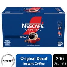 Image of Nescafe Original Instant Coffee 200 Sachets Caffeinated or Decaff