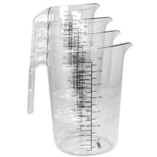 Image of Measuring Jug Polycarbonate Plastic Kitchen Stackable Jug 0.5L 1L 2L 3L or 5L