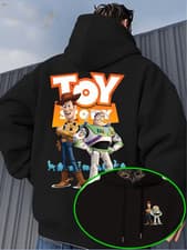 Image of Men’s Hoodie Toy Story Cartoon Pullover Casual Fit Long Sleeved Sweatshirt