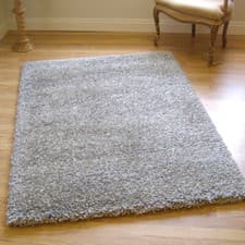 Image of Twilight Rug Thick Luxurious Shaggy Silver 15 Sizes Small to Ex Large Circle