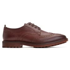 Image of Base London Yukon Grain Mens Shoes Leather Smart Formal Designer Shoes Brown