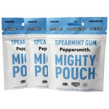 Image of Peppersmith English Spearmint Xylitol Gum 50g mighty box (Pack of 3)
