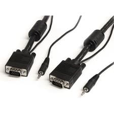 Image of StarTech MXTHQMM10MA 10m Coax High Res Monitor VGA Cable With Audio HD15 M/M
