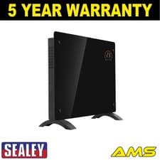 Image of Sealey Baridi Electric Glass Panel Heater 1000W Wi-Fi Enabled Black DH135 DH135