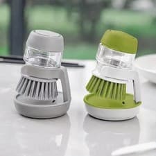 Image of Soap Dispenser, Dishwashing Brush, Home Kitchen Cleaning Brush with Holder