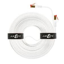 Image of Flat CAT7 Ethernet Cable Ultra Thin 10Gbps RJ45 Lead Lot Network LAN Patch SSTP